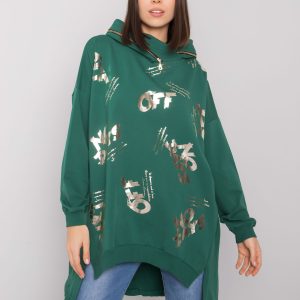 Paulie's Dark Green Plus Size Hoodie