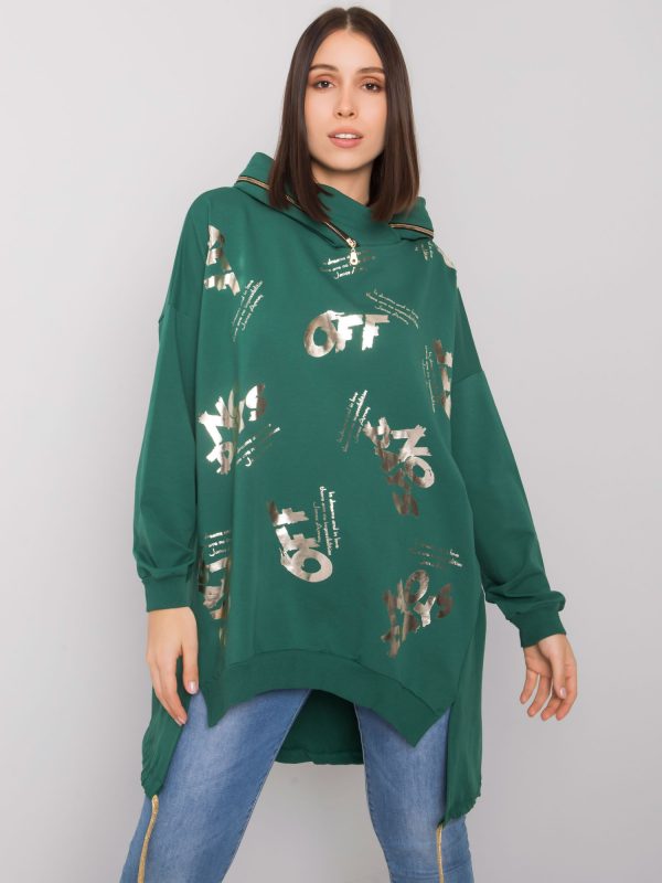 Paulie's Dark Green Plus Size Hoodie