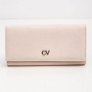 Pale Pink Eco-Leather Olong Wallet