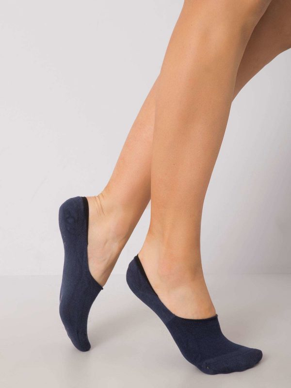 Dark Blue Footer Socks