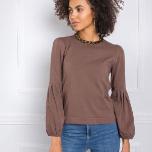 Kellie's brown blouse