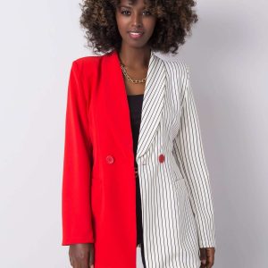 White and red Ayra blazer