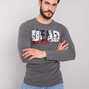 Dark gray men's longsleeve Dominic