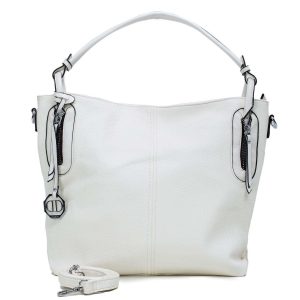 White Eco Leather Shoulder Bag