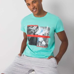 Mint t-shirt for men with print Deacon