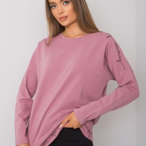 Othilie Dirty Pink Long Sleeve Cotton Blouse