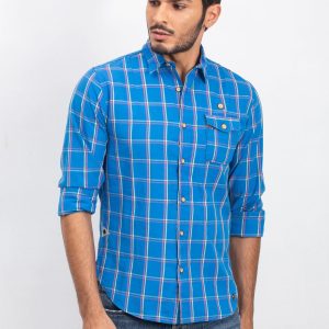 Men's blue shirt Stronger