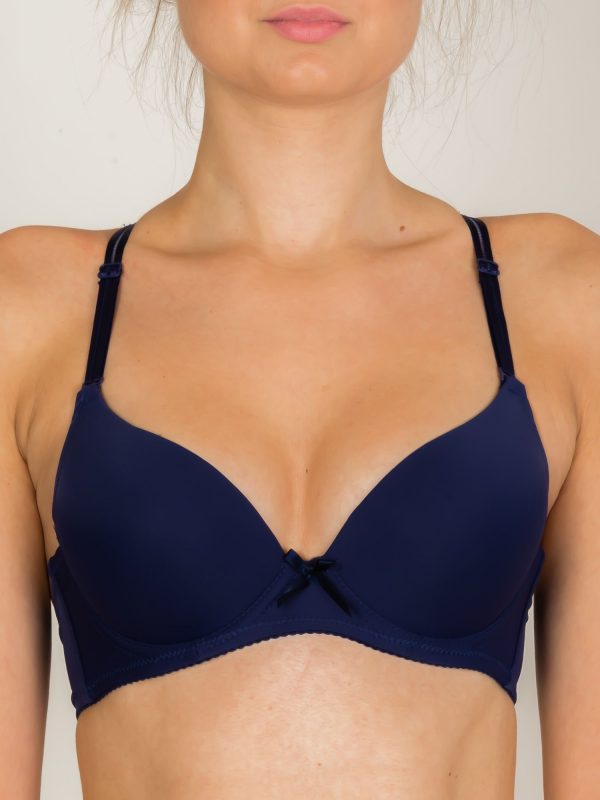 INTIMIDAO Navy blue push up bra