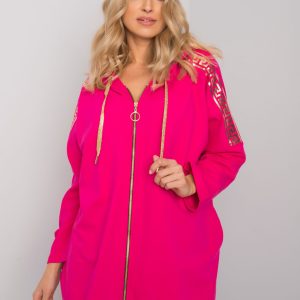 Fuchsia zipper sweatshirt Athens