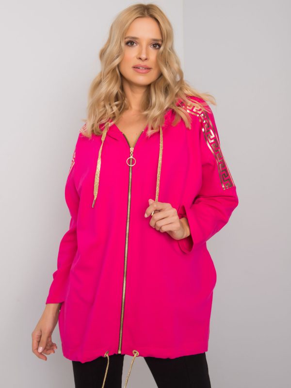 Fuchsia zipper sweatshirt Athens