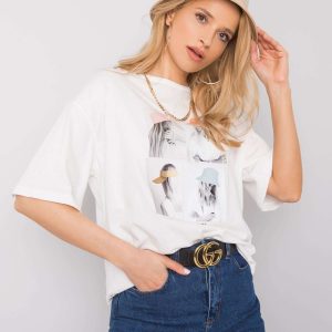 White oversized T-shirt Elisabete