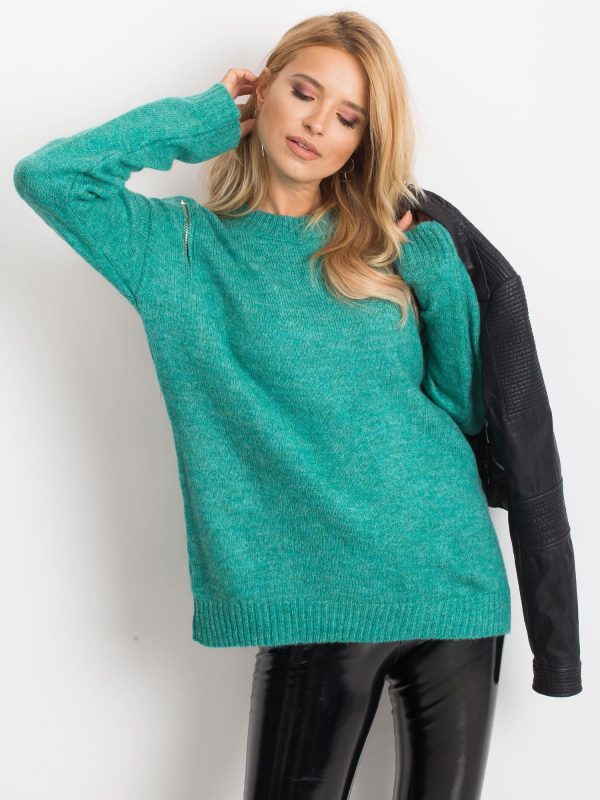 RUE PARIS Turquoise Sweater Sound