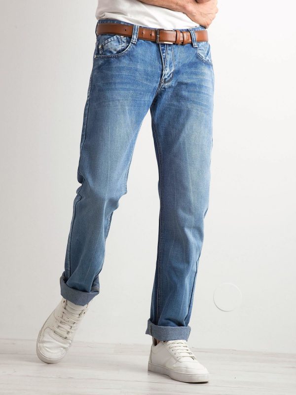 Men's blue jeans regular fit