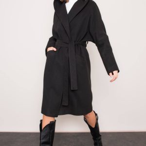 Black BSL Hooded Coat