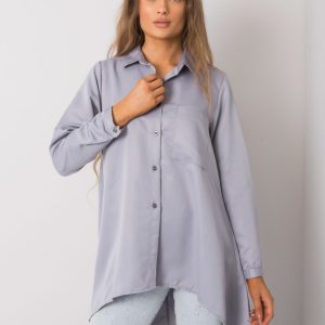 Grey Brinleigh Asymmetric Shirt