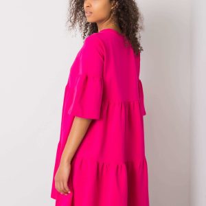 Fuchsia dress Queenie RUE PARIS