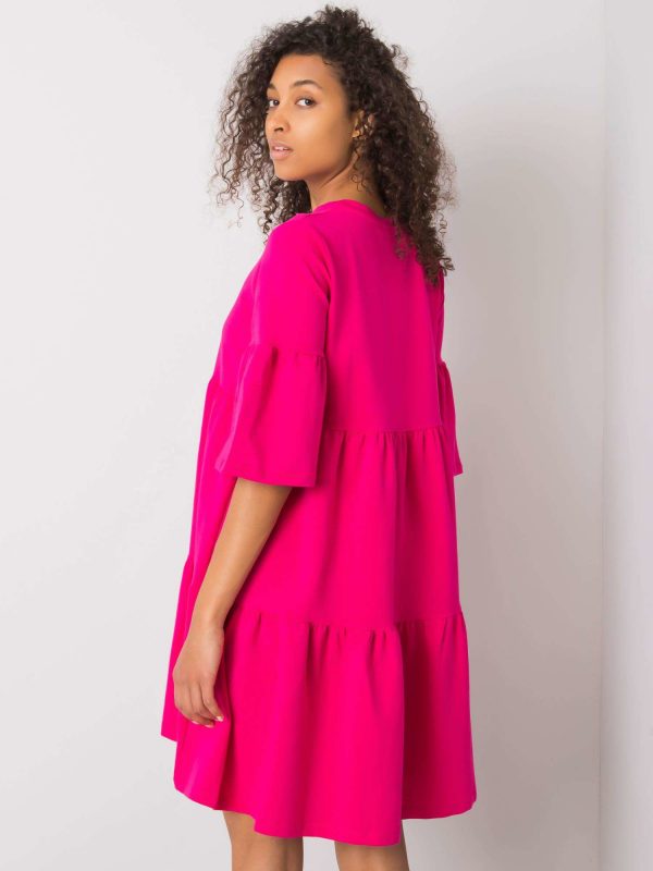 Fuchsia dress Queenie RUE PARIS