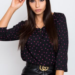 RUE PARIS Black Blouse Darling