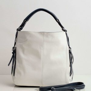 White Eco Leather Urban Bag