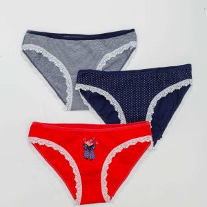 Women's briefs with print 3-pack