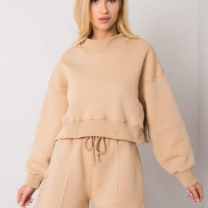 Camel hooded sweatshirt Thilde