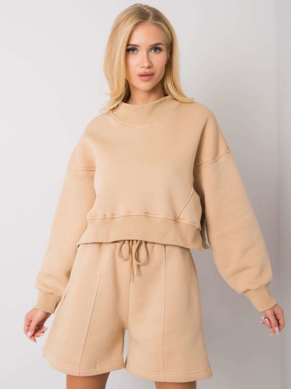 Camel hooded sweatshirt Thilde