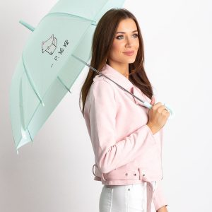 Mint Printed Women's Umbrella