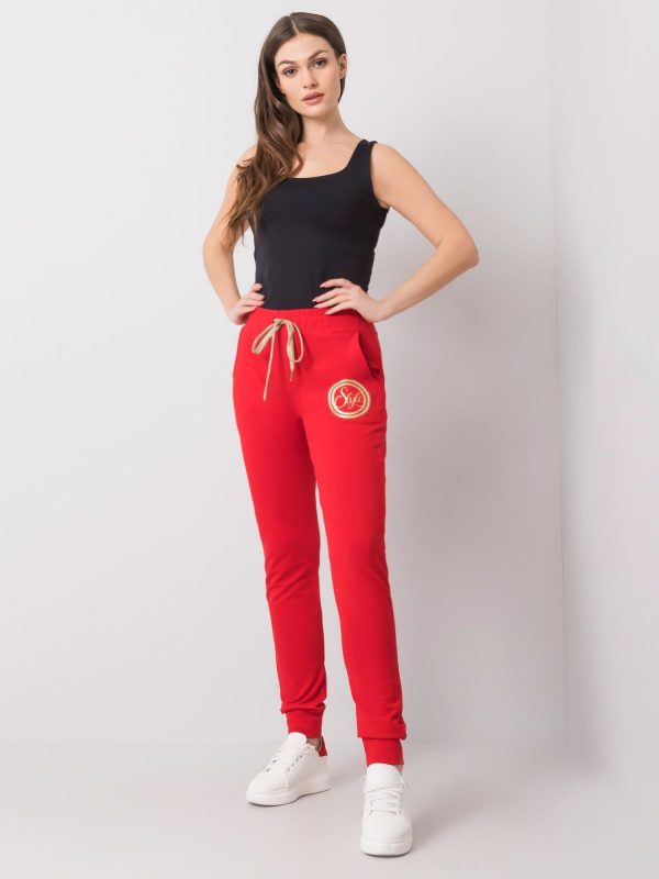 Red sweatpants Stylish