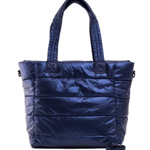 Dark Blue Quilted Shoulder Bag