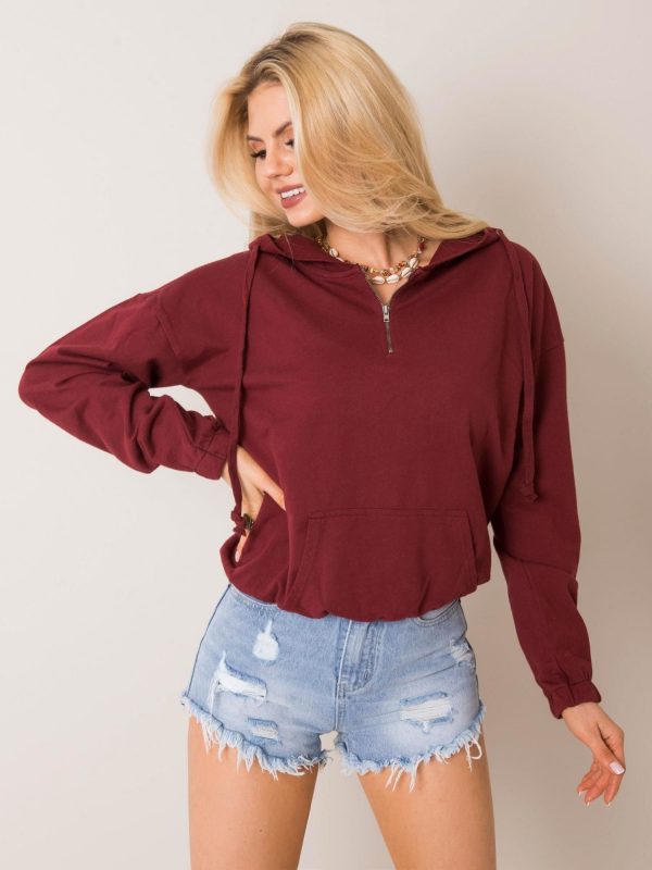 Burgundy sweatshirt Thea