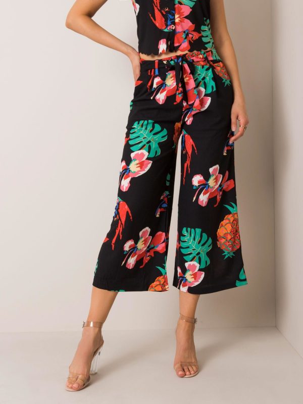 Tropical RUE PARIS black pants