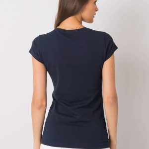 Navy blue t-shirt with Misha applique