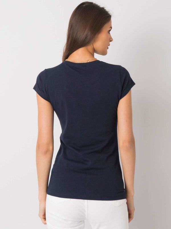 Navy blue t-shirt with Misha applique