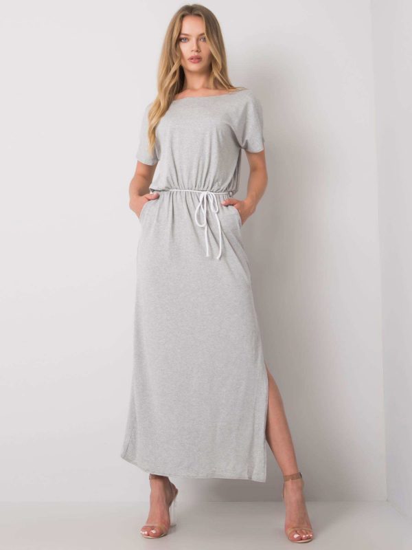 Grey melange casual dress Jana