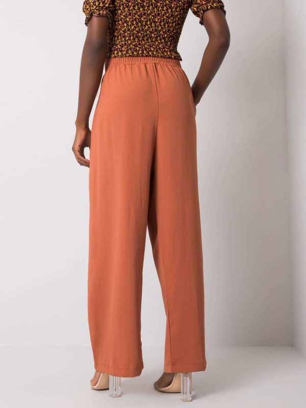 Light brown wide pants in Lareen RUE PARIS