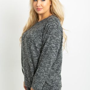 Fanita Plus Size Graphite Blouse