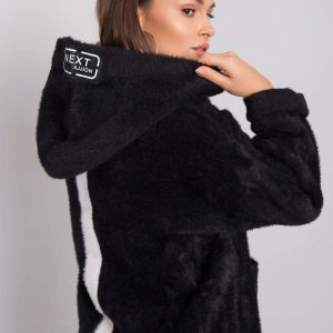 Nexa black alpaca coat