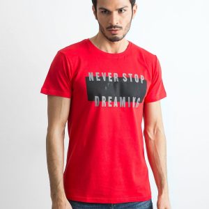 Men's T-shirt with red print