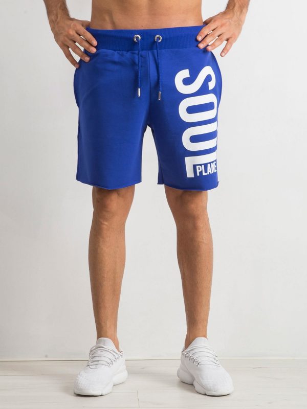 Dark Blue Men's Shorts Soulplane