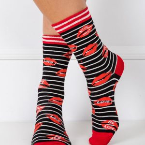 Black Pattern Socks