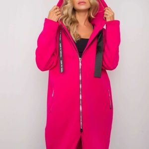 Fuchsia cardigan sweatshirt Carissa