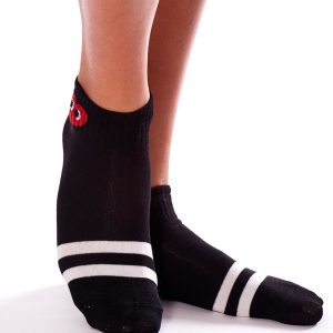 Black socks with hearts 3-pack