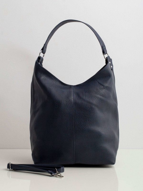 Dark Blue Soft Shoulder Bag