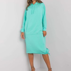 Camryn Mint Sweatshirt Dress