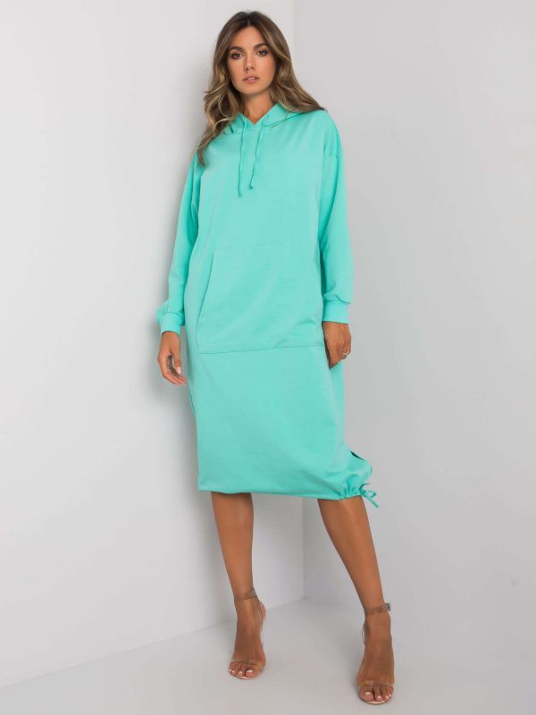 Camryn Mint Sweatshirt Dress