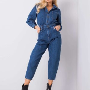 Blue denim jumpsuit Bethanie RUE PARIS