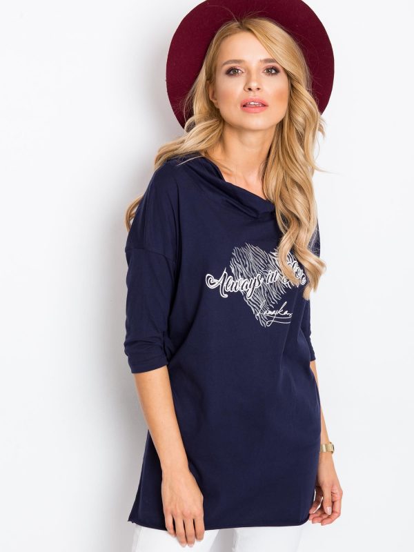 Navy blue tunic Always