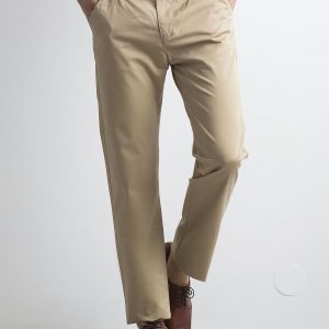 Beige classic men's pants