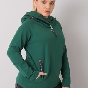 Akeiyla Green Plus Size Hoodie