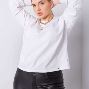 White plus size sweatshirt Florentia